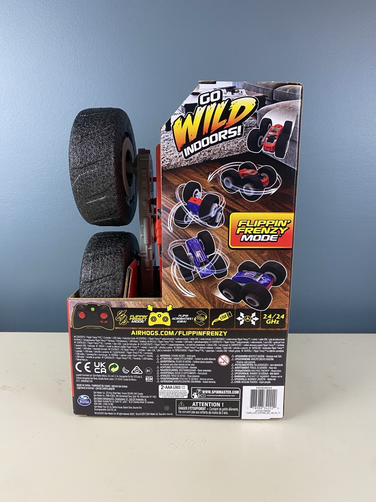 Air Hogs Super Soft 2-In-1 Flippin Frenzy RC Vehicle 360° Tornado Action NIB