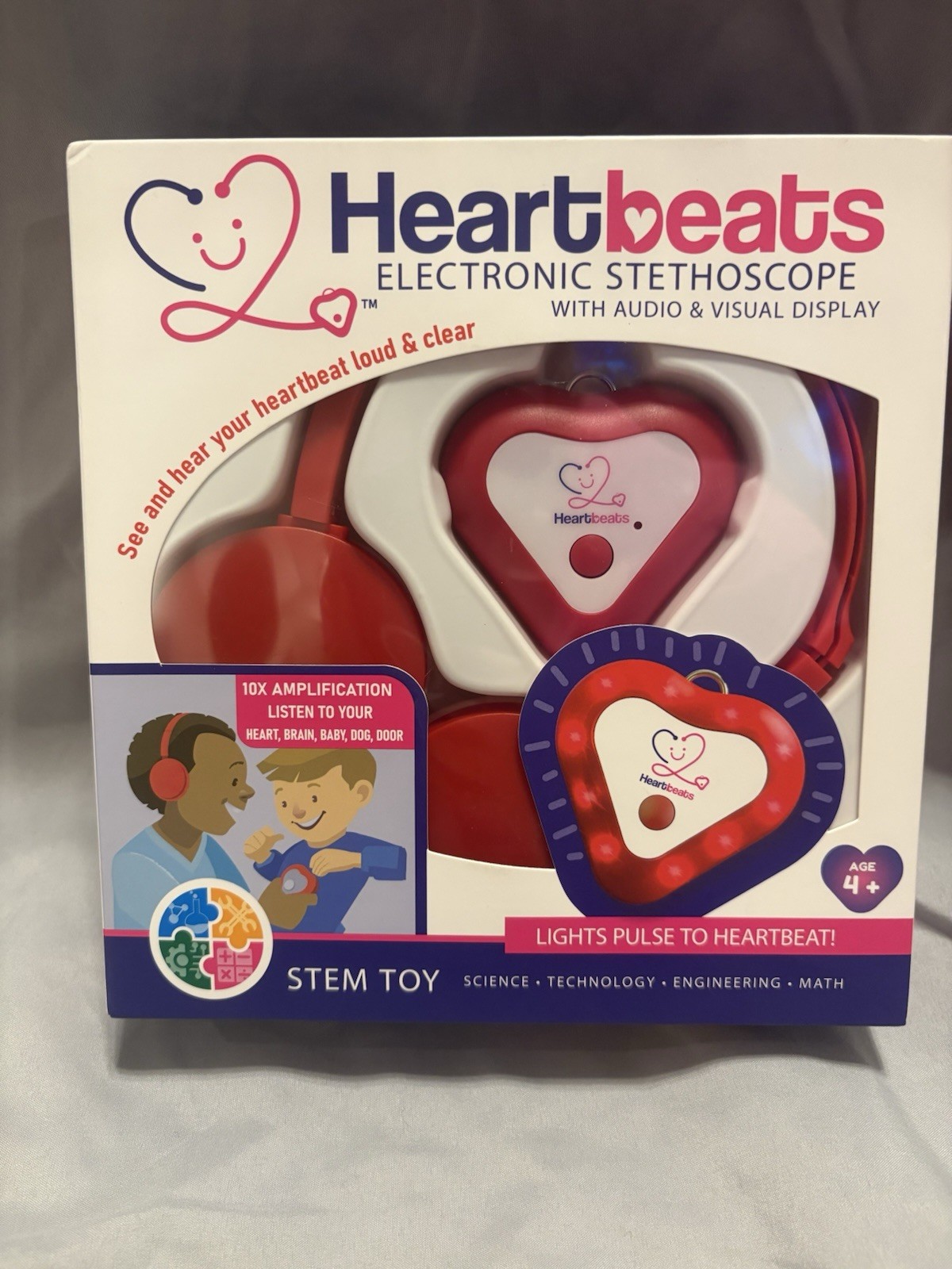 Heartbeats Electronic Stethoscope STEM Science Toy Audio Visual Display Ages 4-7