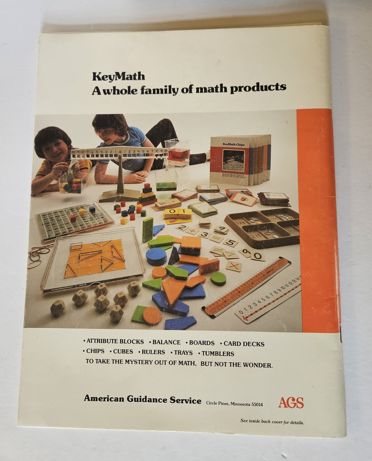 Key Math Chips 250+ Chips Guide Book Manual Reproducible Activity Sheets 1980