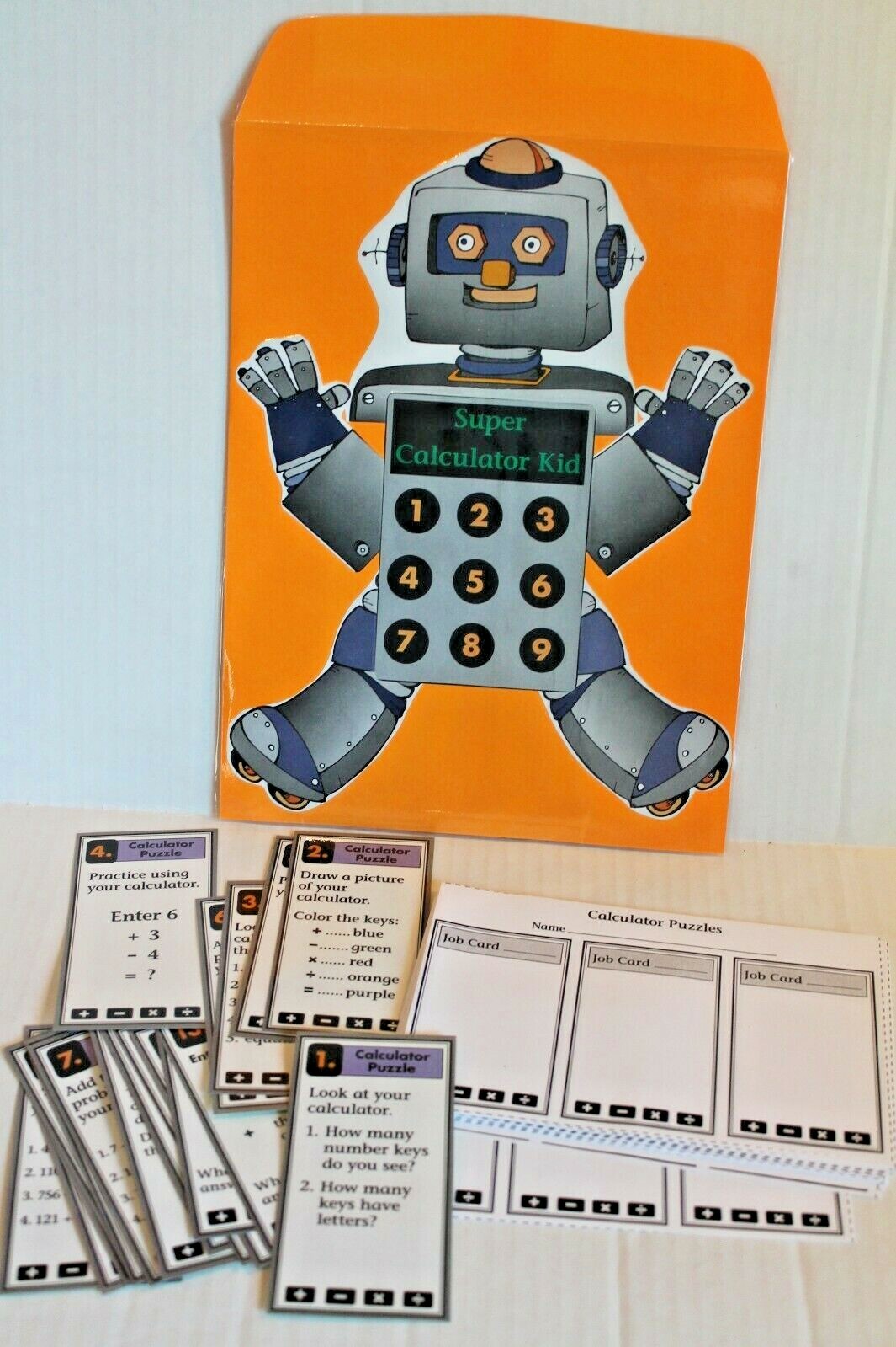 Super Calculator Kid Math Center Activity Grades 3-4 NEW