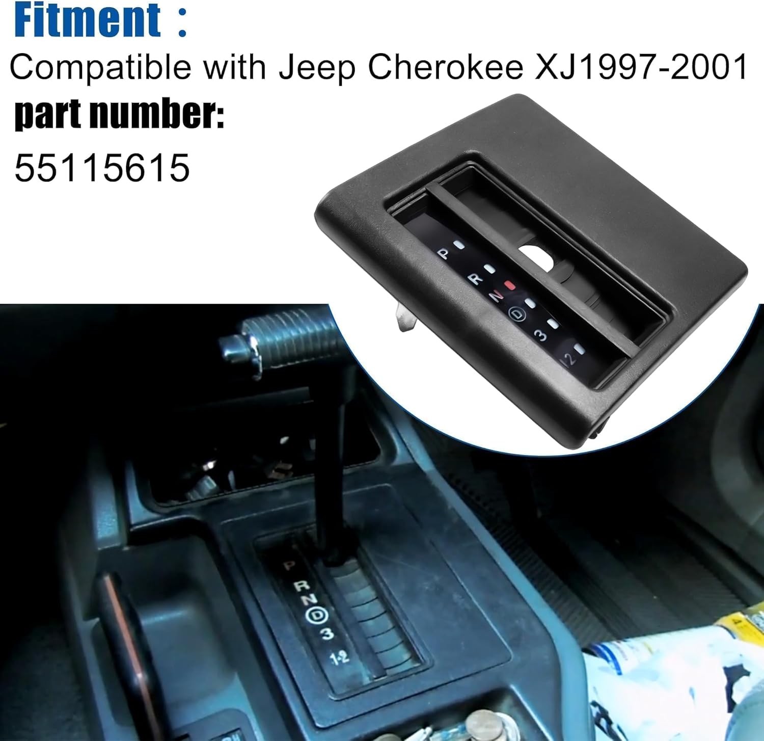 55115615 Shifter Bezel Cover for Automatic Transmission Floor Console Compatible