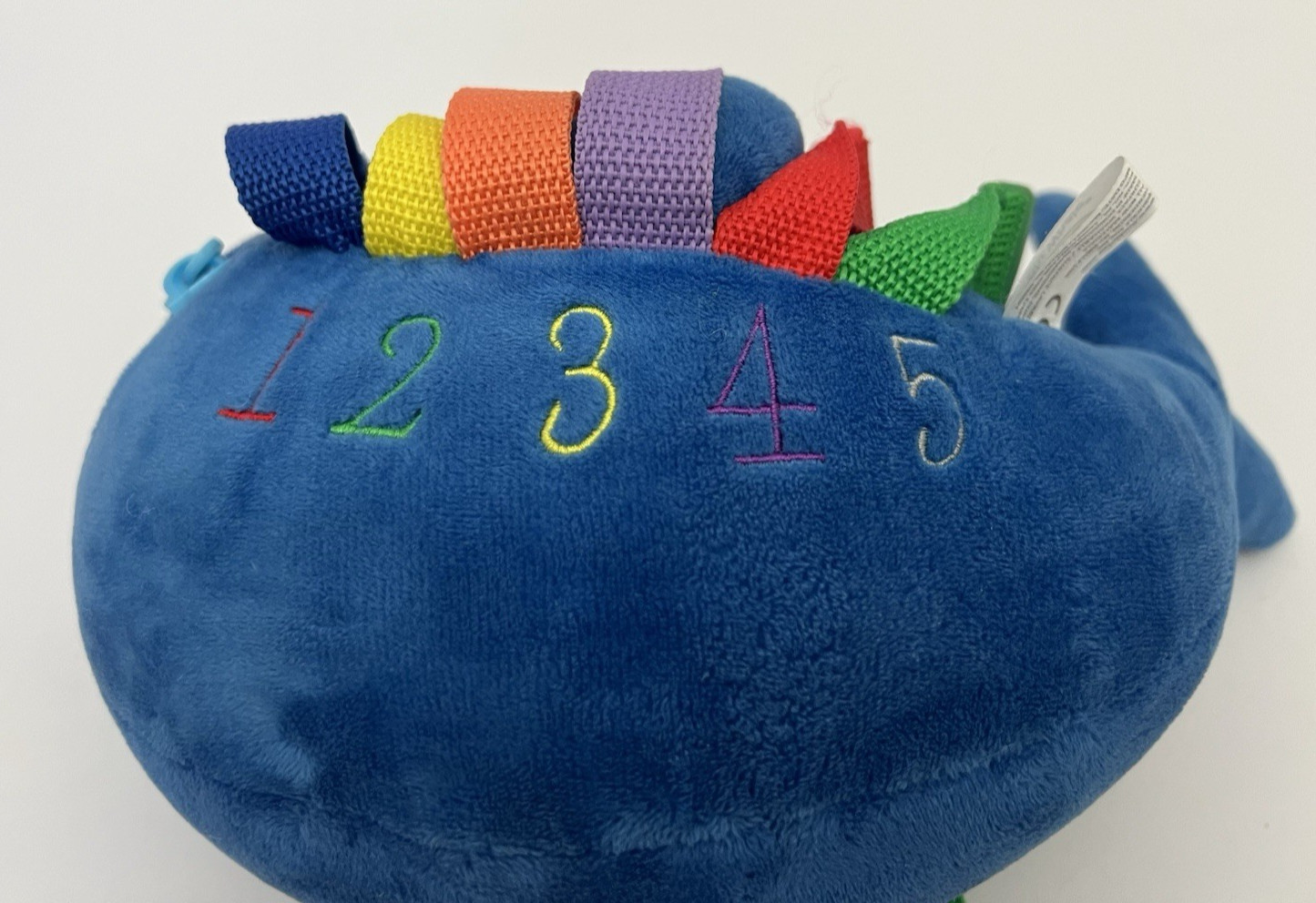 2021 Buckle Toys BLU the WHALE Plush 8” LEARN to BUCKLE Development Stuffed Toy