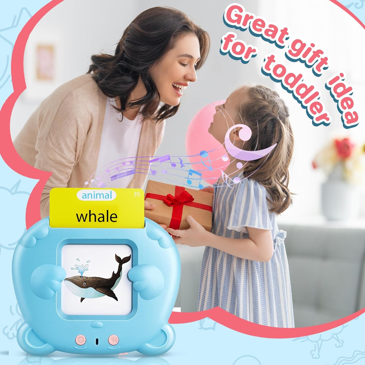 Talking Flash Cards for Toddler, Learning Montessori Toys with 224 Sight Words,