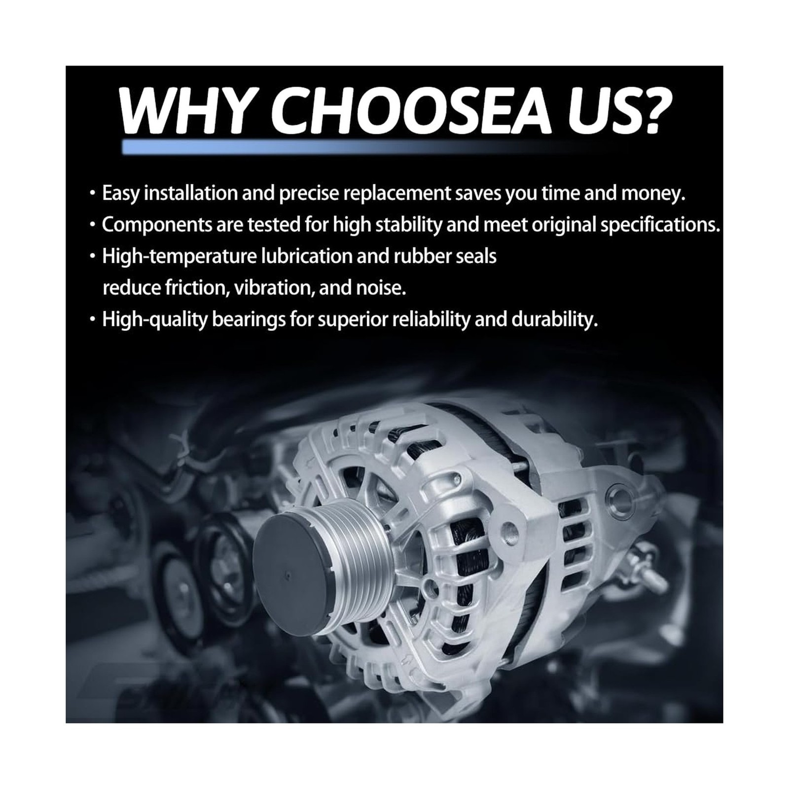 Alternator Replacement 23100-3TA1A Compatible with Nissan Altima 2013-2018 2….