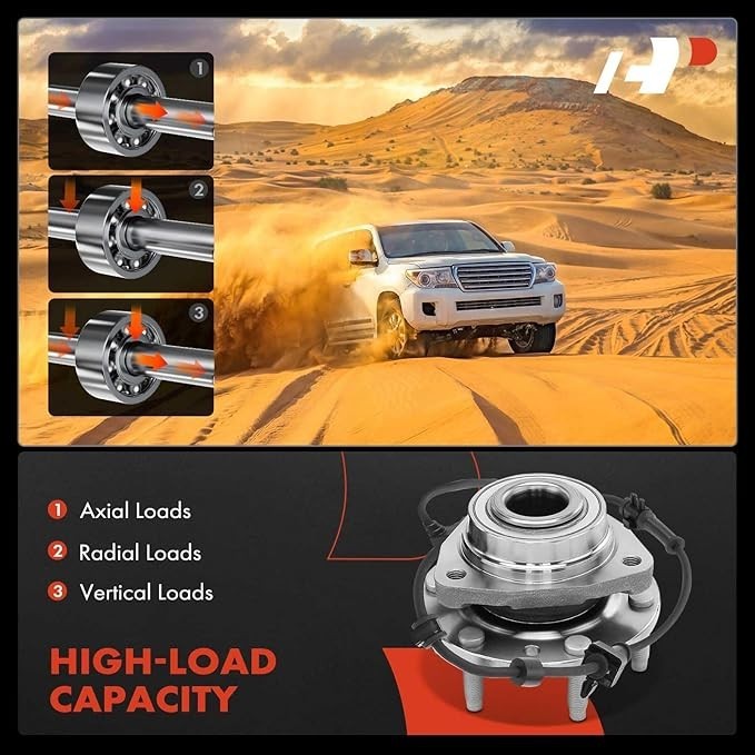 A-Premium 2 x Rear Wheel Bearing and Hub Assembly with 5-Lug Compatible with