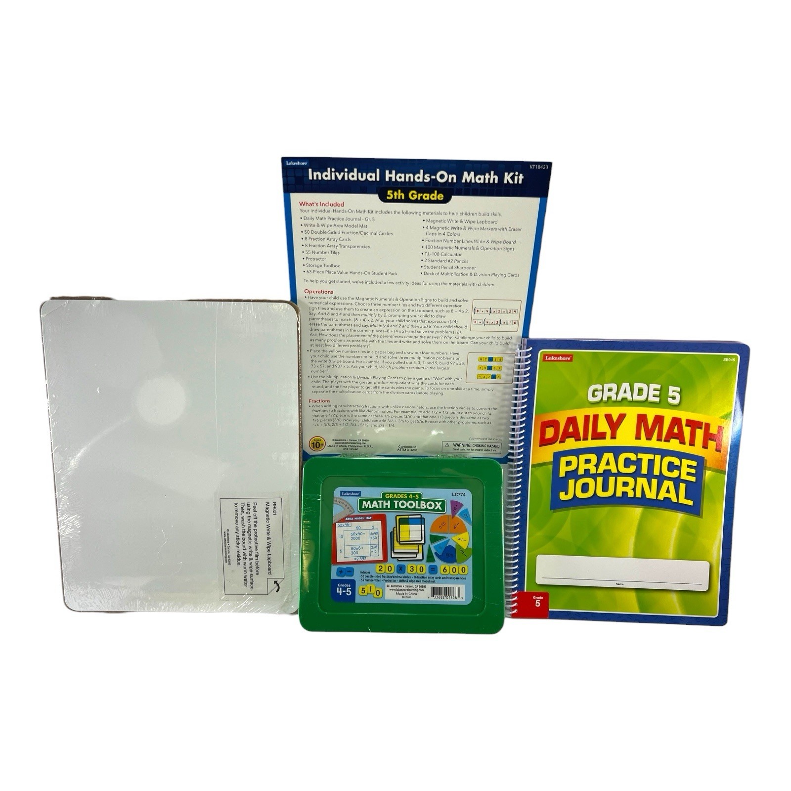 Lakeshore Learning Individual Hands-On Math Kit 5rd Grade New Homeschool
