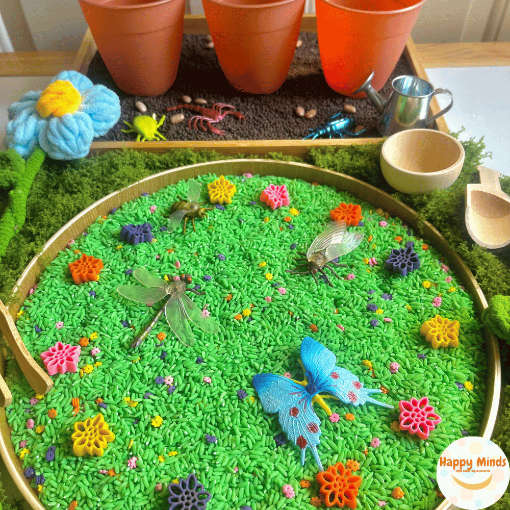 Garden of Flowers Sensory Bin (4 cups) | Spring Sensory Bin, PretendSensory Play