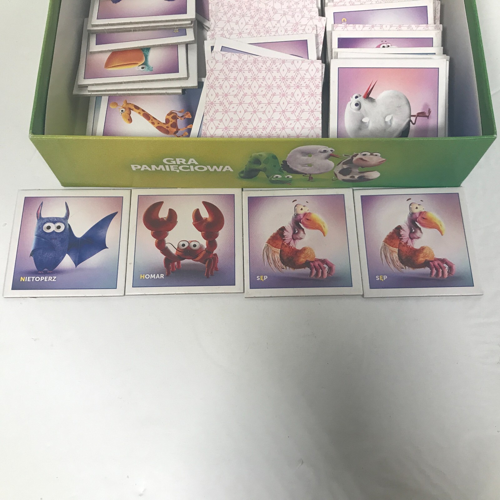 Lot Of 3 Polish Language Gra Pamieciowa Matching Games ABC Ortografia ch?h u?o