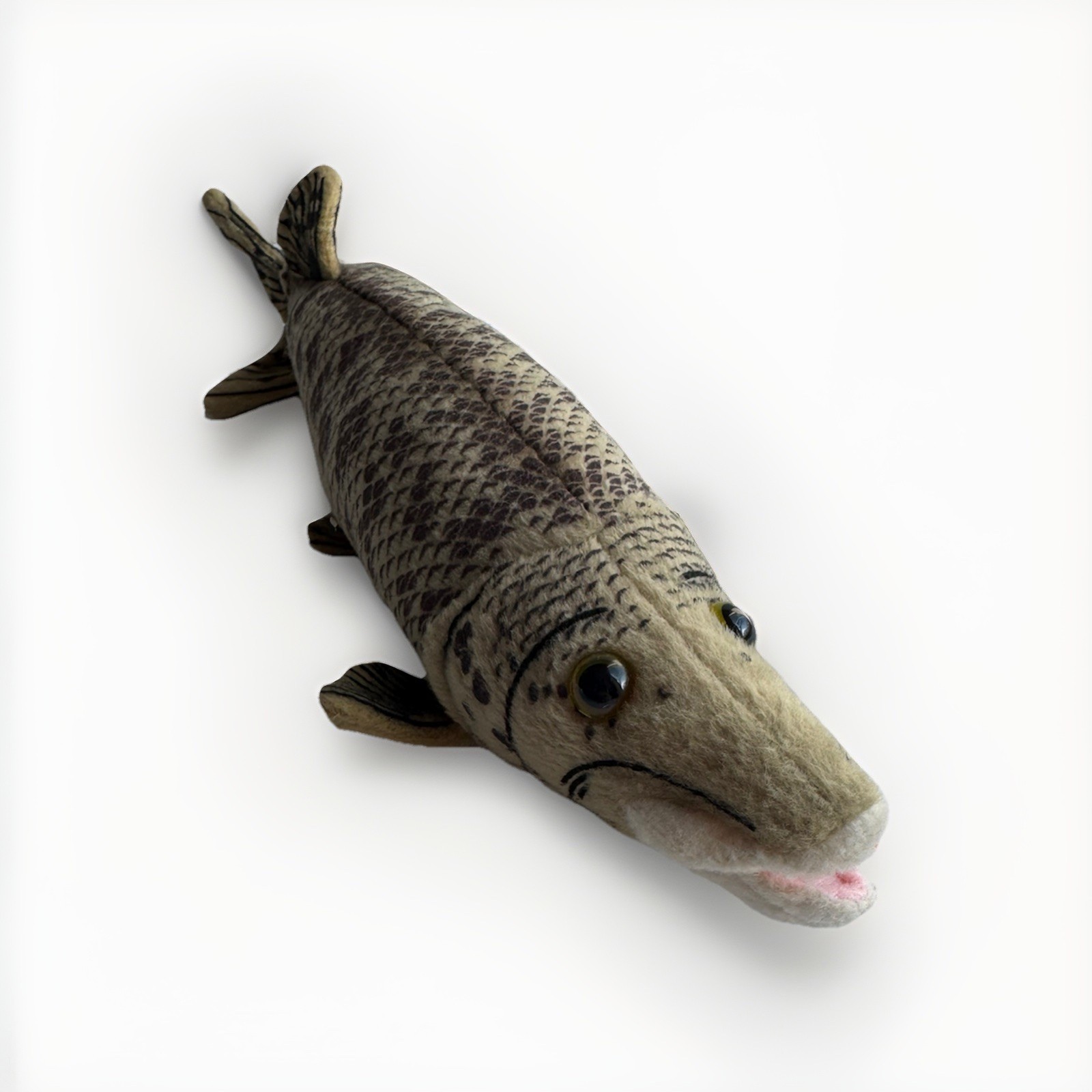 Muskellunge Plush Toy Stuffed Muskie Fish Musky Fishing Gift Cabin Critters 2002