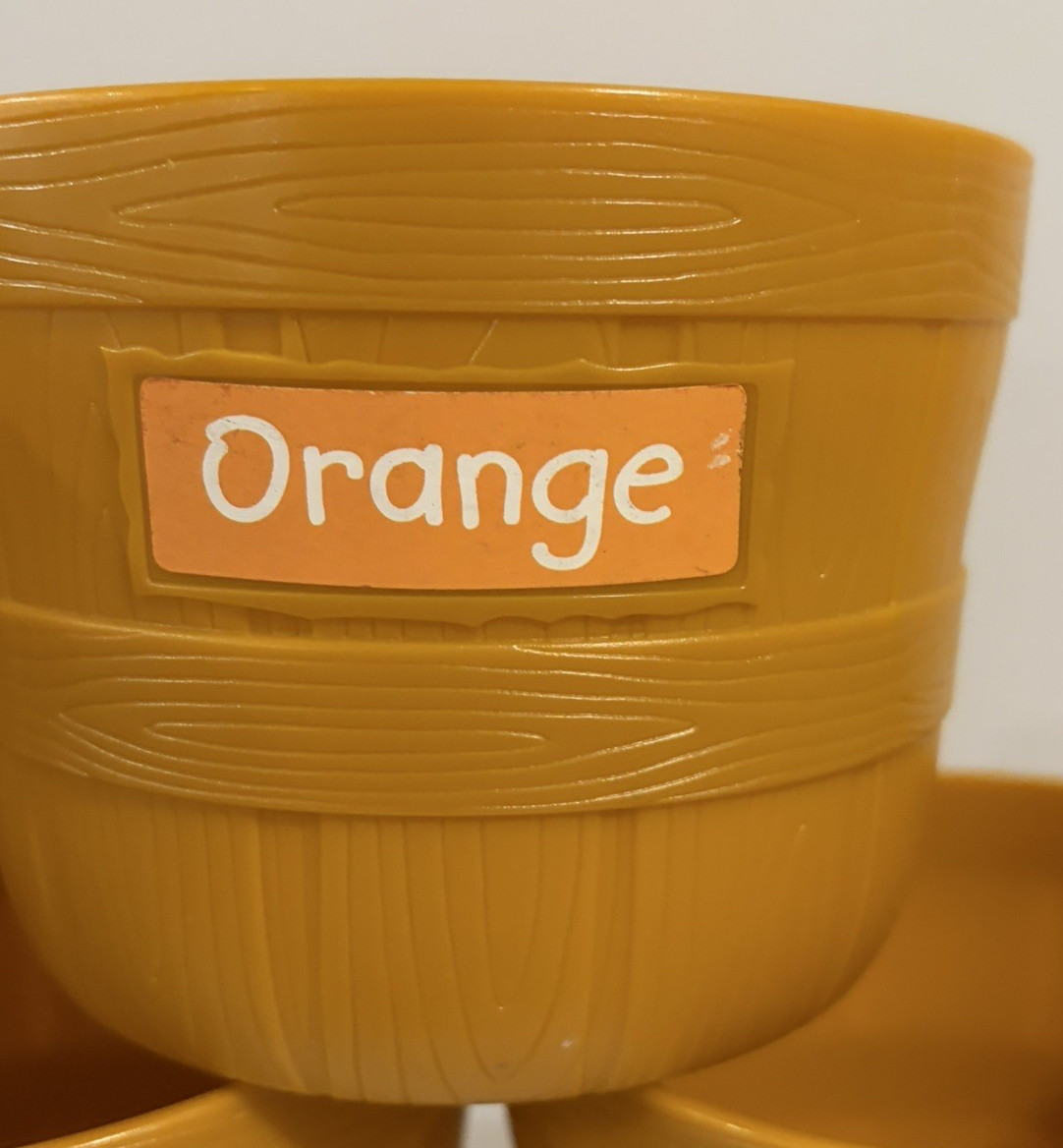 Learning Resources Farmers Market Bushel Baskets Color Sorting Buckets Set of 5