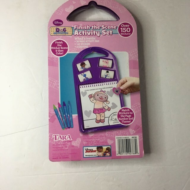 New Vintage Tara Toy Doc McStuffins Finish The Scene Activity Pad NEW FREE SHIP