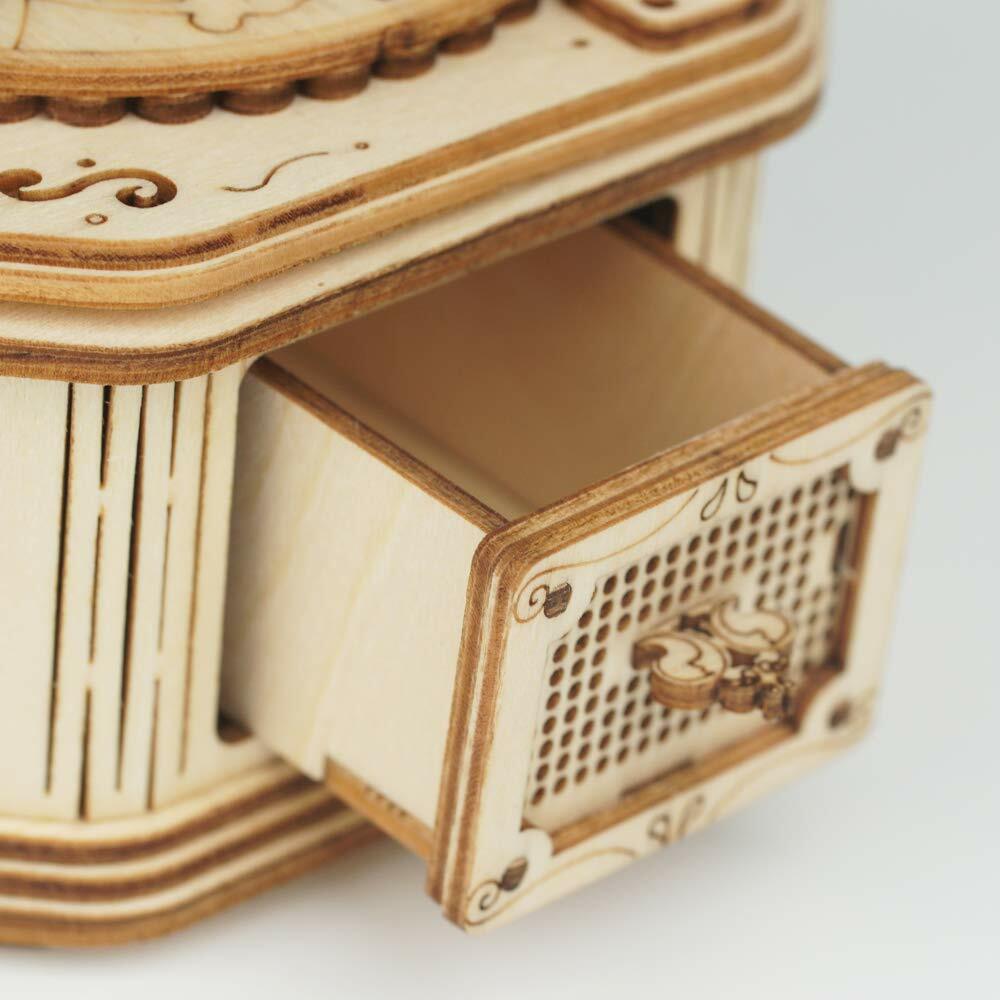 Wood Craft 3D DIY Model Building Puzzle Kits (Gramophone) Creative & STEM Toys