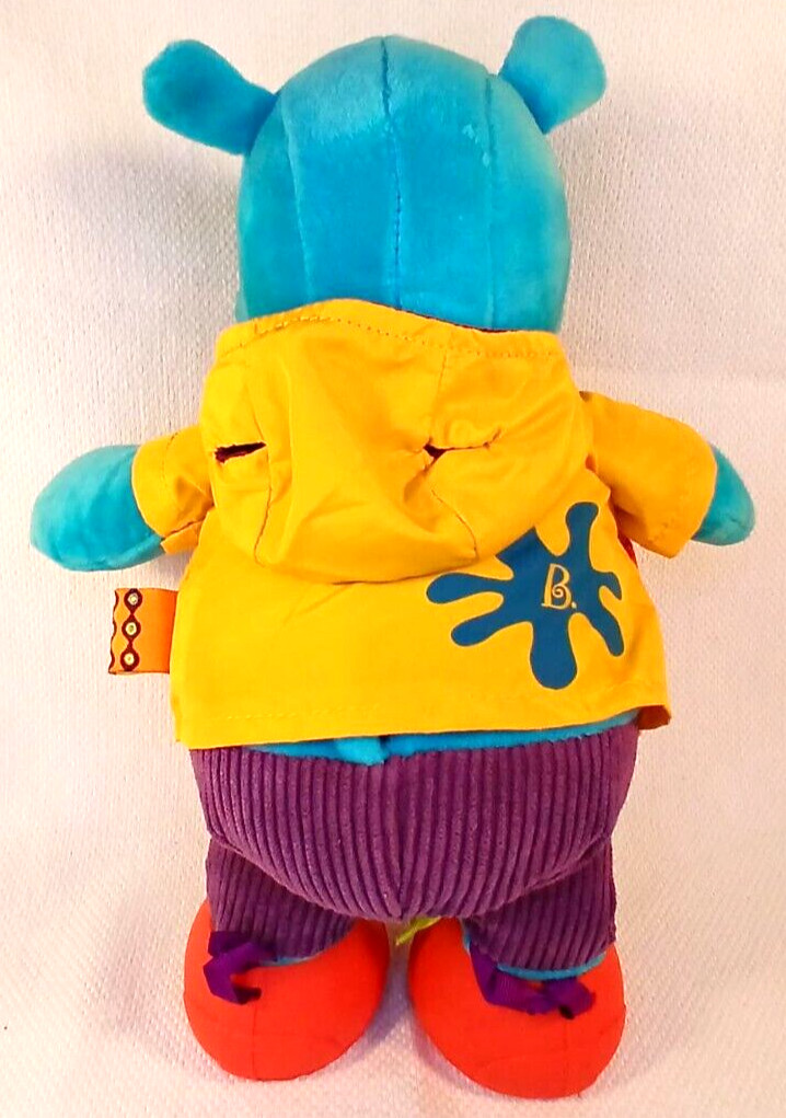 B You Giggly Zippies Hank Hippo Interactive Learning 12” Plush Stuffed Animal