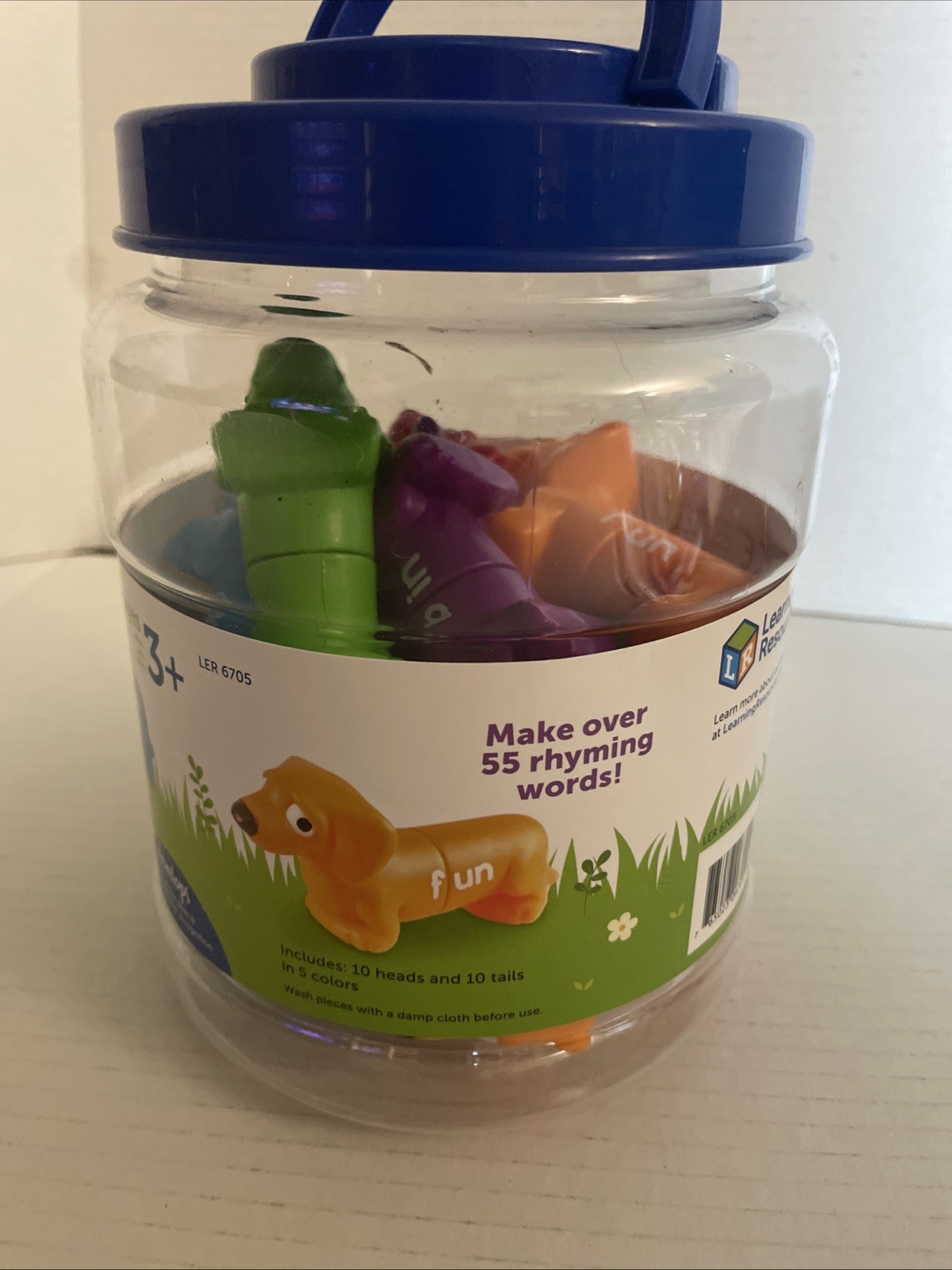 LEARNING RESOURCES SNAP-N-LEARN Rhyming Pups 20 Pieces #6705