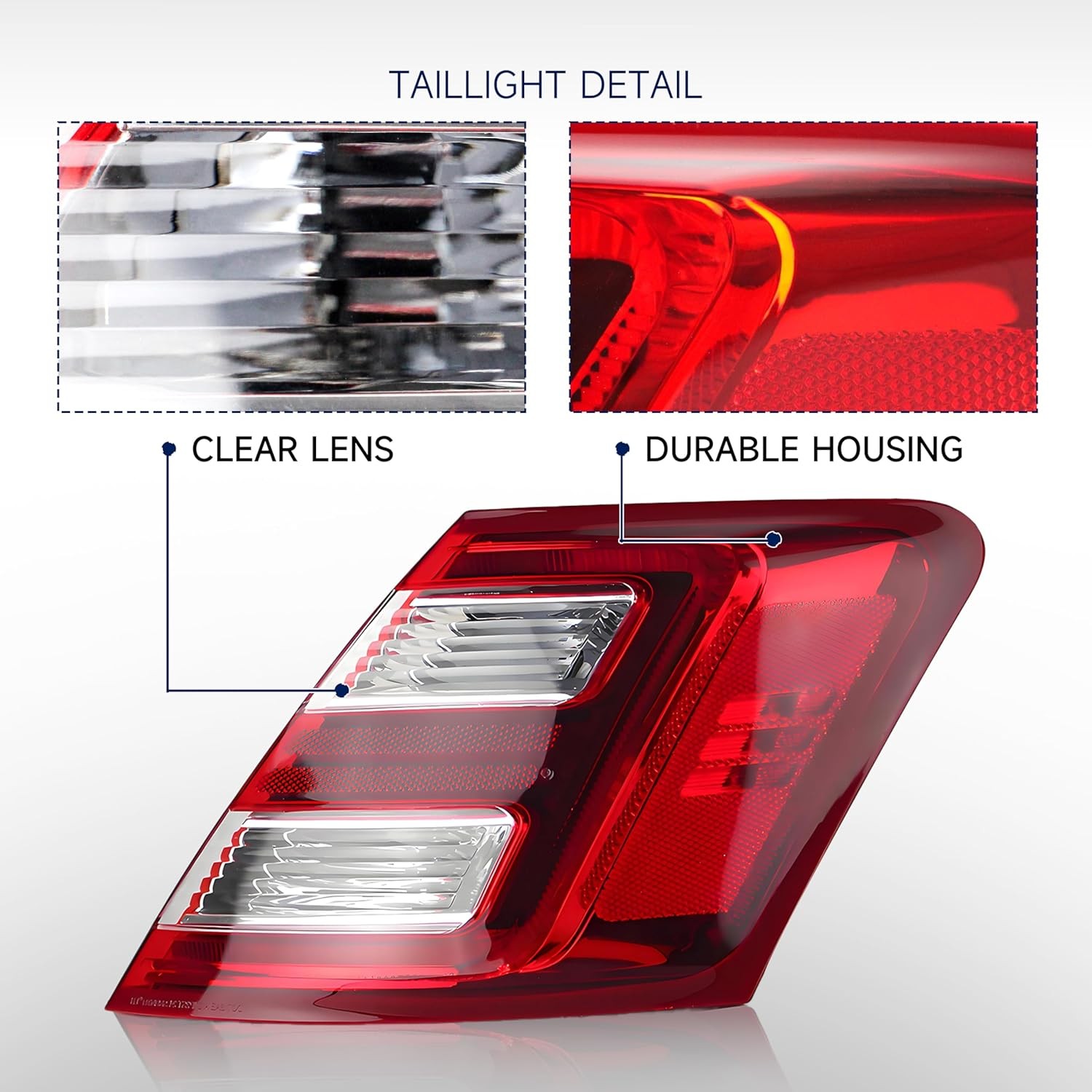 Tail Light Compatible with 2013 2014 2015 2016 2017 2018 2019 Ford Taurus Outer