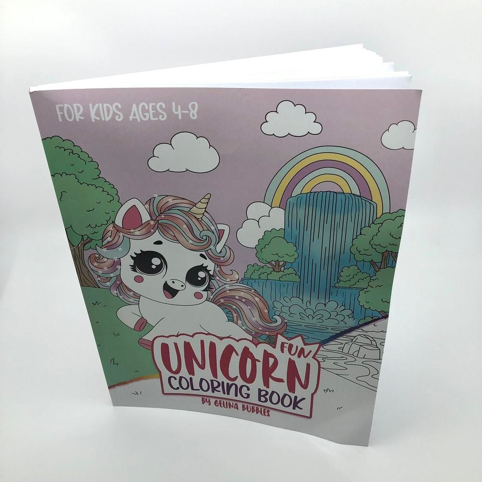 Fun Unicorn Coloring Book by Gelina Bubbles – For Kids Ages 4–8