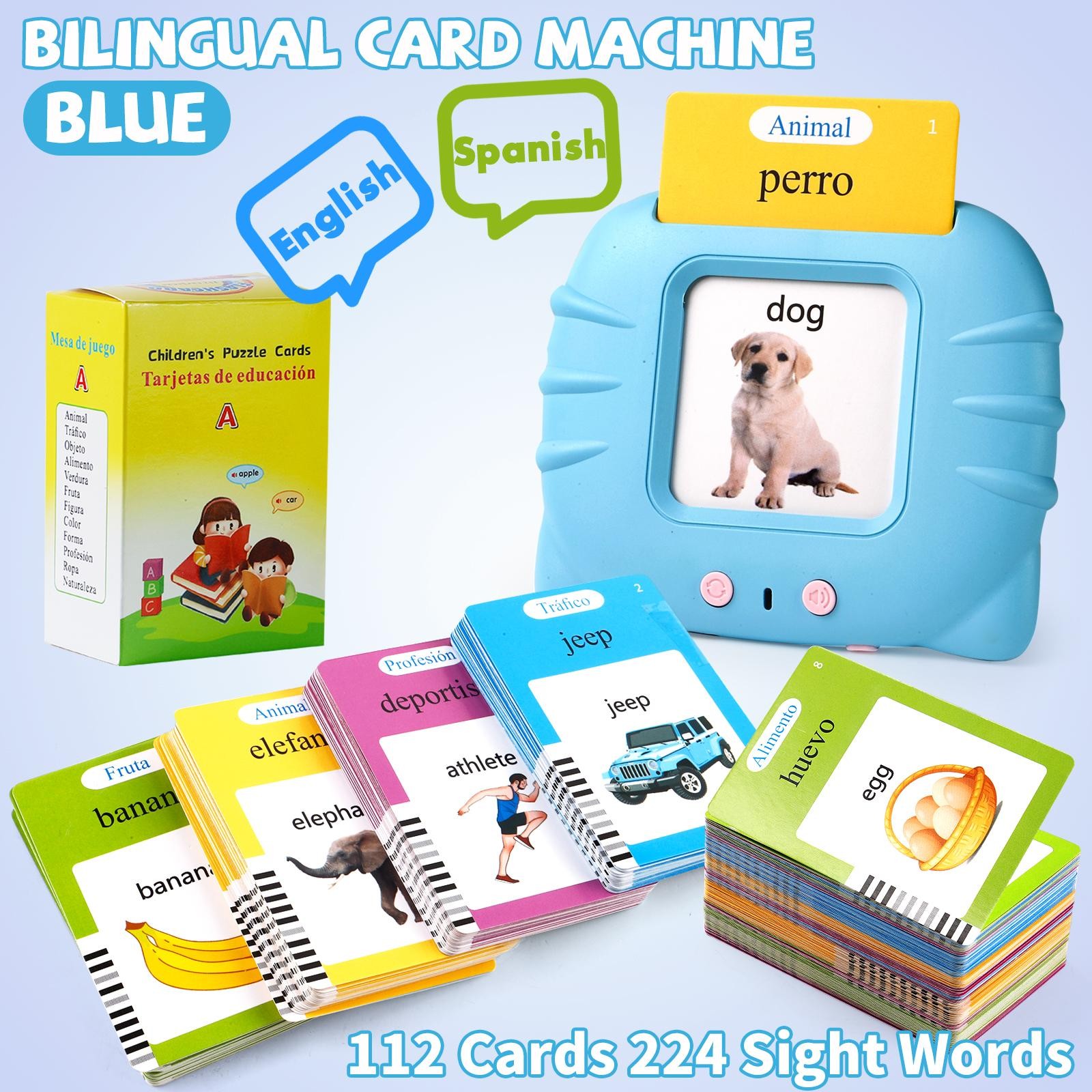 Talking Flash Card Toy for Kids with 224 Sight Words