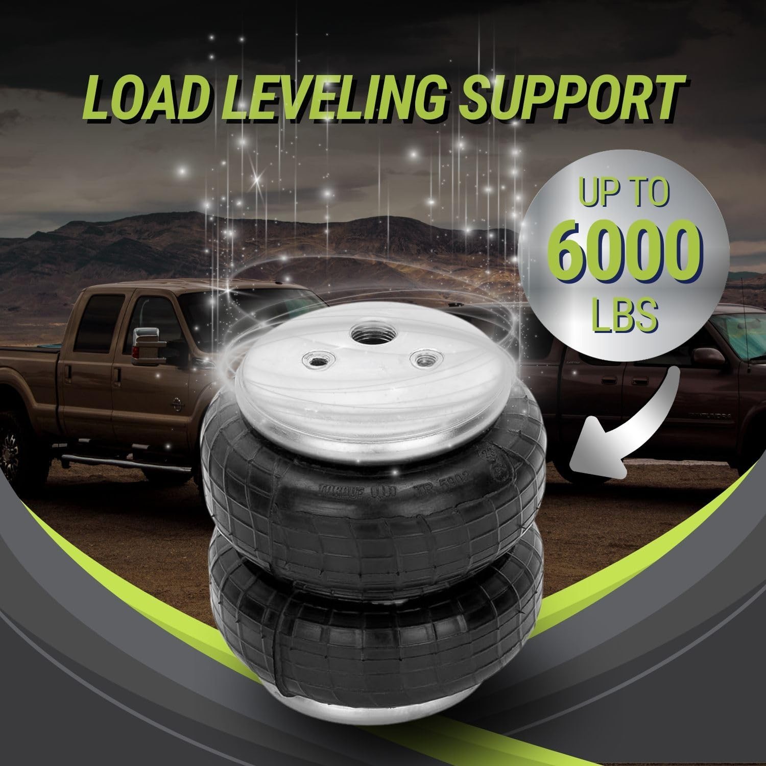 6,000 Lbs Rear Air Bags Suspension Kit for 2004-2008 Ford F150 Truck Towing, …