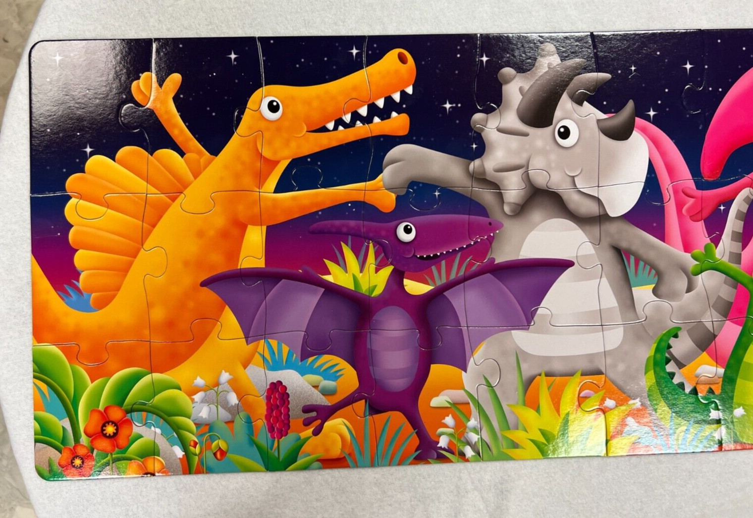 5 ft. 50 PC Dino Puzzle + 2 – 24 pc Wooden Puzzle by Melissa & Doug +