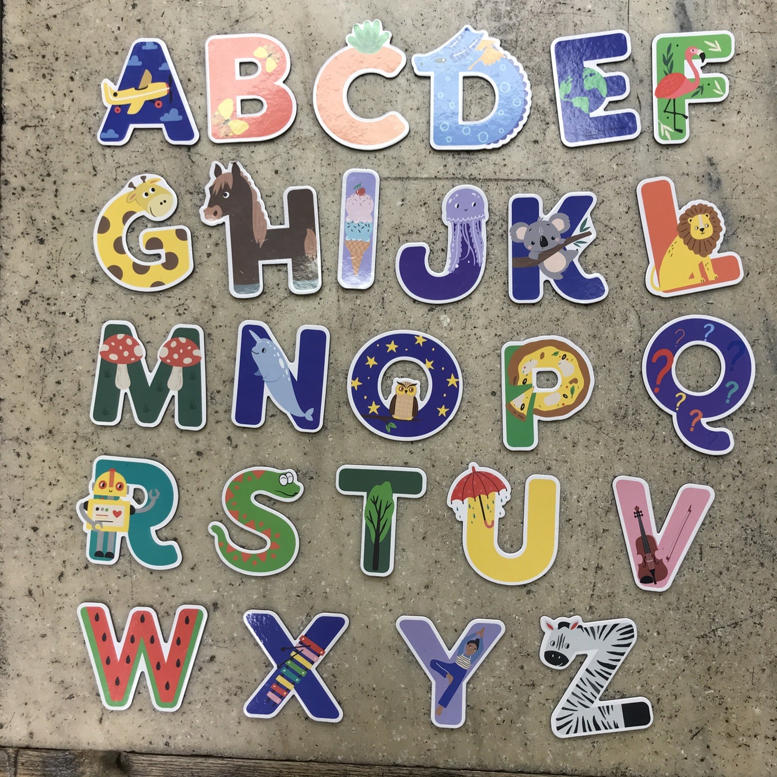 Target Bullseye Back to School Magnetic Alphabet Letters ABC 26 Count Animals