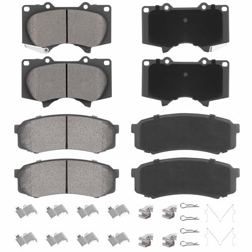 Front Rear Ceramic Disc Brake Pads Set for Toyota 4Runner 2003-2023, for FJ