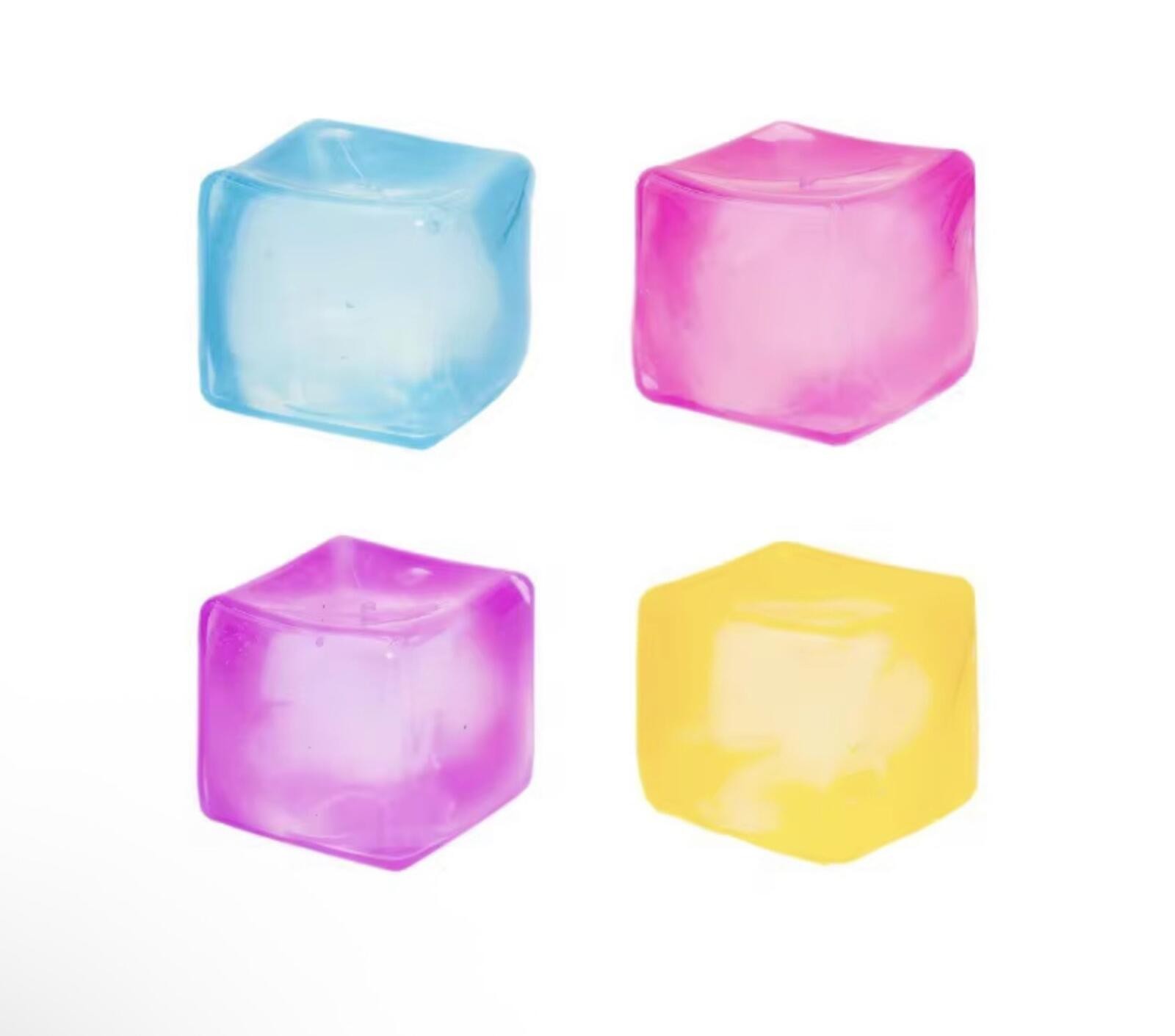 Super Solid Squish Cube Squeeze Ball Sensory Toy Pink 3+ Years