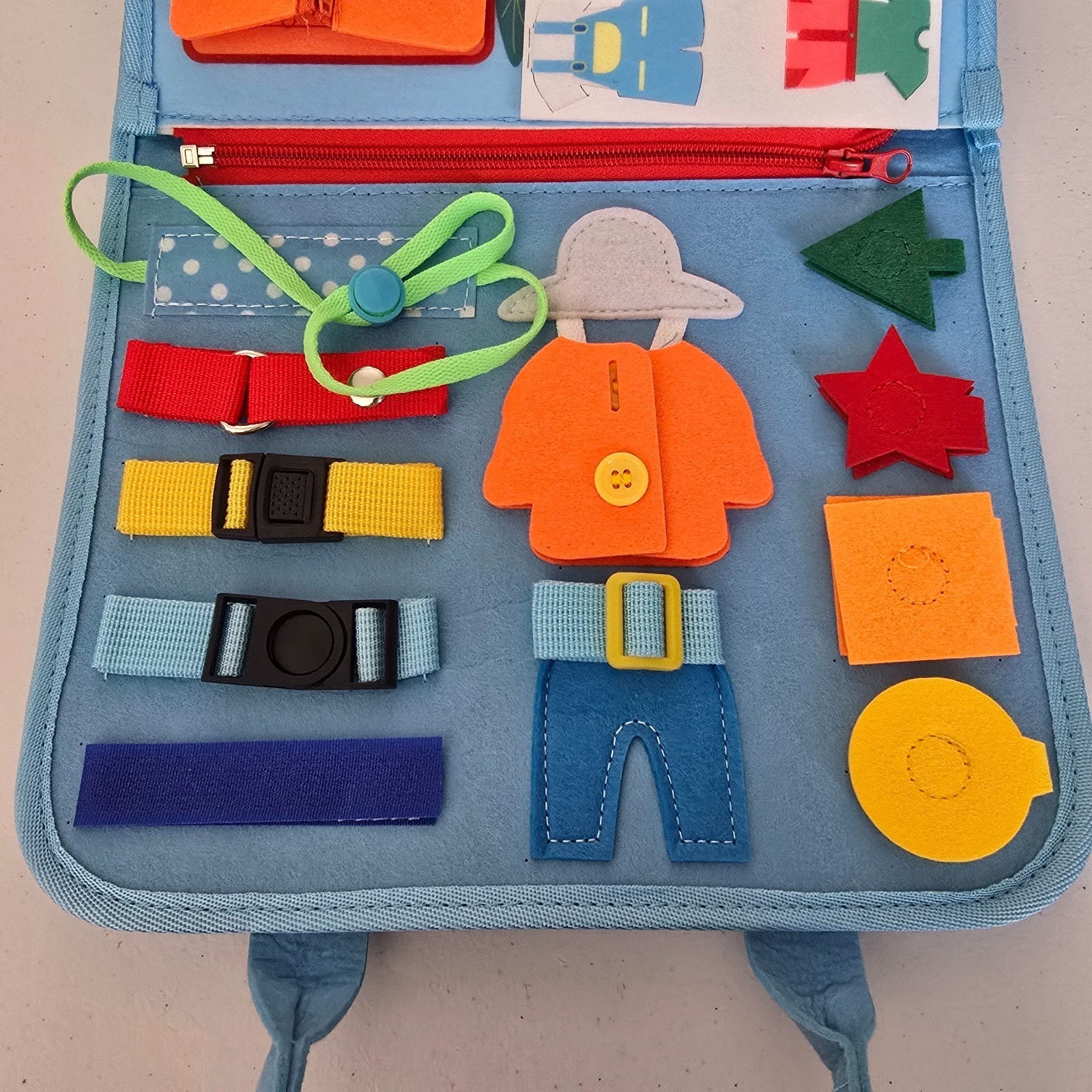 Dessa Lifestyle Busy Board Learning Motor Skills Dinosaur Blue 3+ New