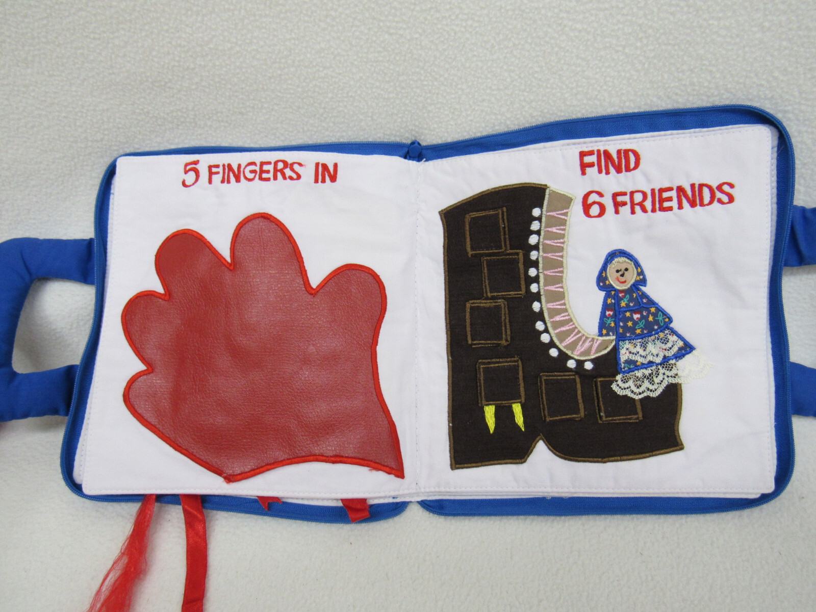 Pockets of Learning Soft Cloth Book Count And Play PLEASE READ