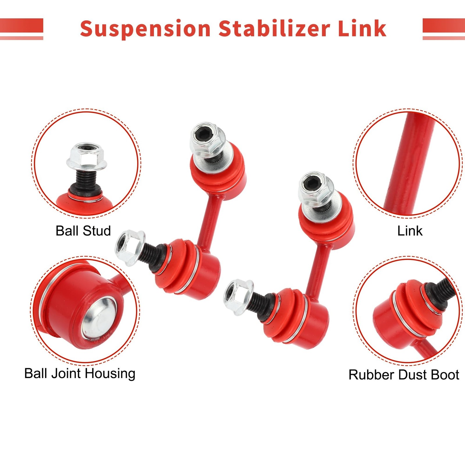 X AUTOHAUX 2 Pcs Front Sway Bar Links Stabilizer Link Kit for Toyota Tacoma 2…