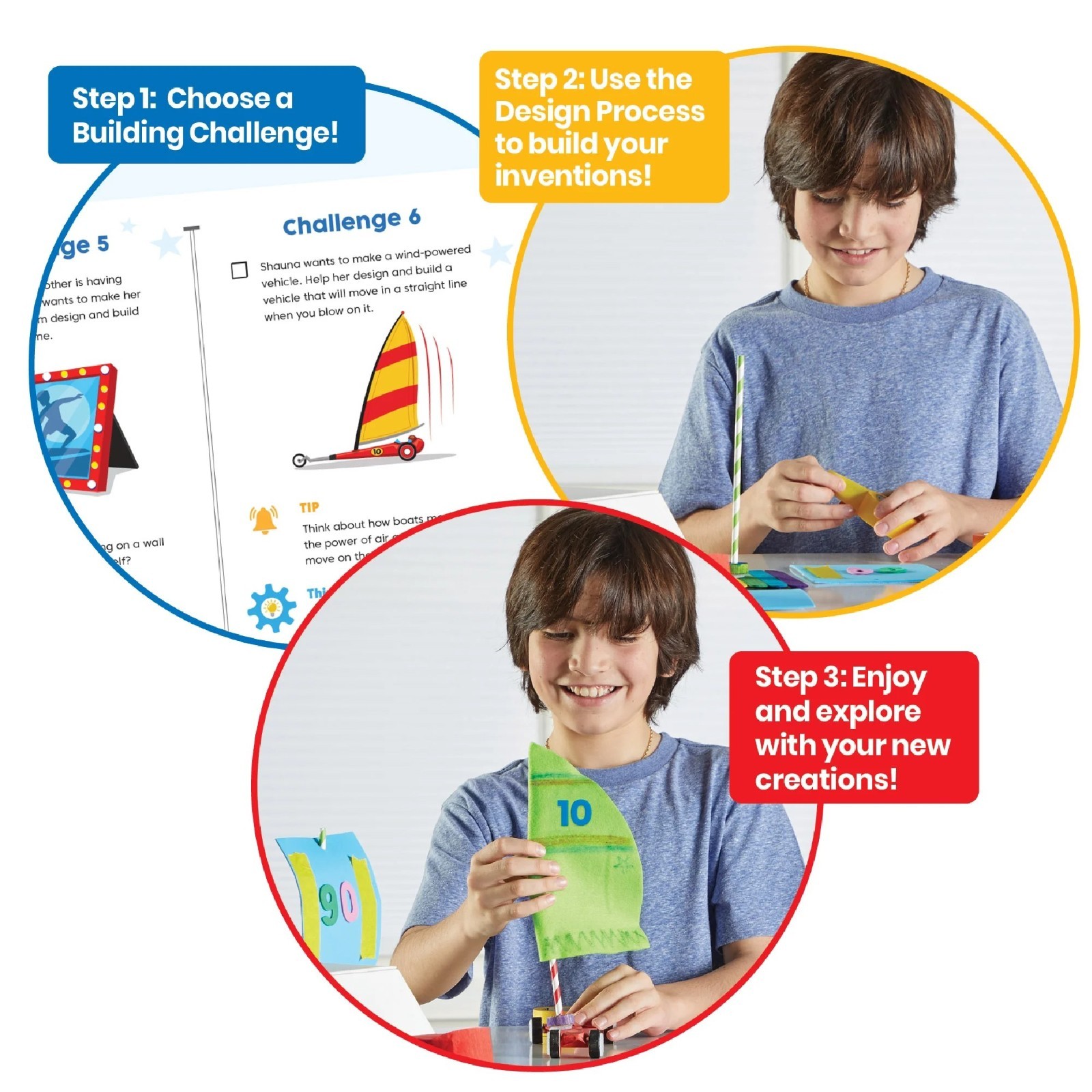 Ultimate Inventor Toolkit Kids STEM Set 250 Materials 10 Challenges, 8+ Age