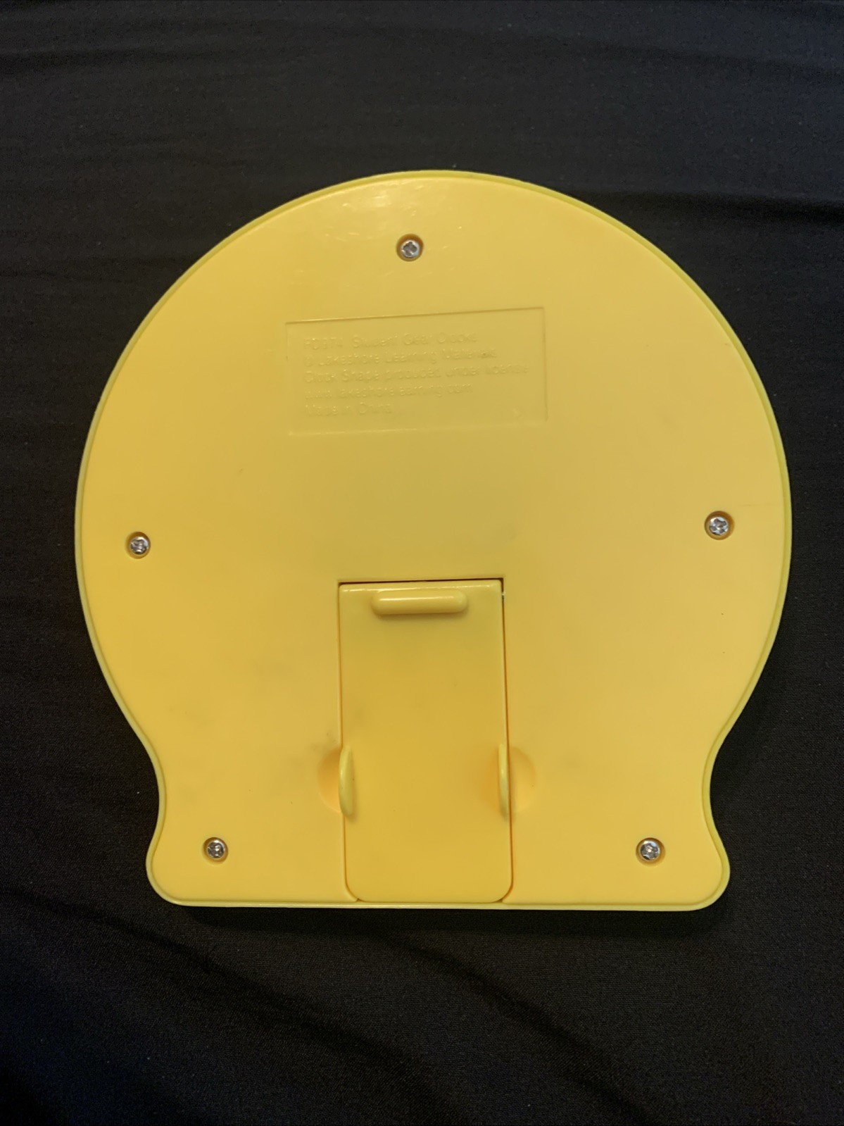 LAKESHORE LEARNING STUDENT CLOCK FD974 TWO WAY GEARS FOR TELLING TIME W/STAND 5″