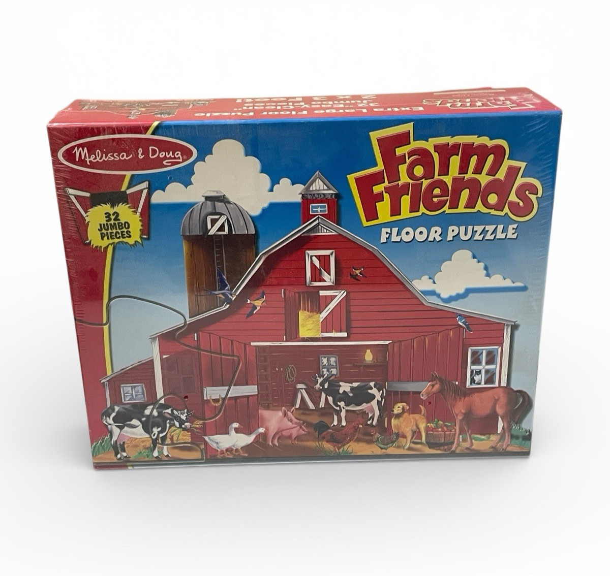 New Melissa & Doug Jumbo Puzzle 33 Pieces Farm Animals Toddler Kids Play Toys