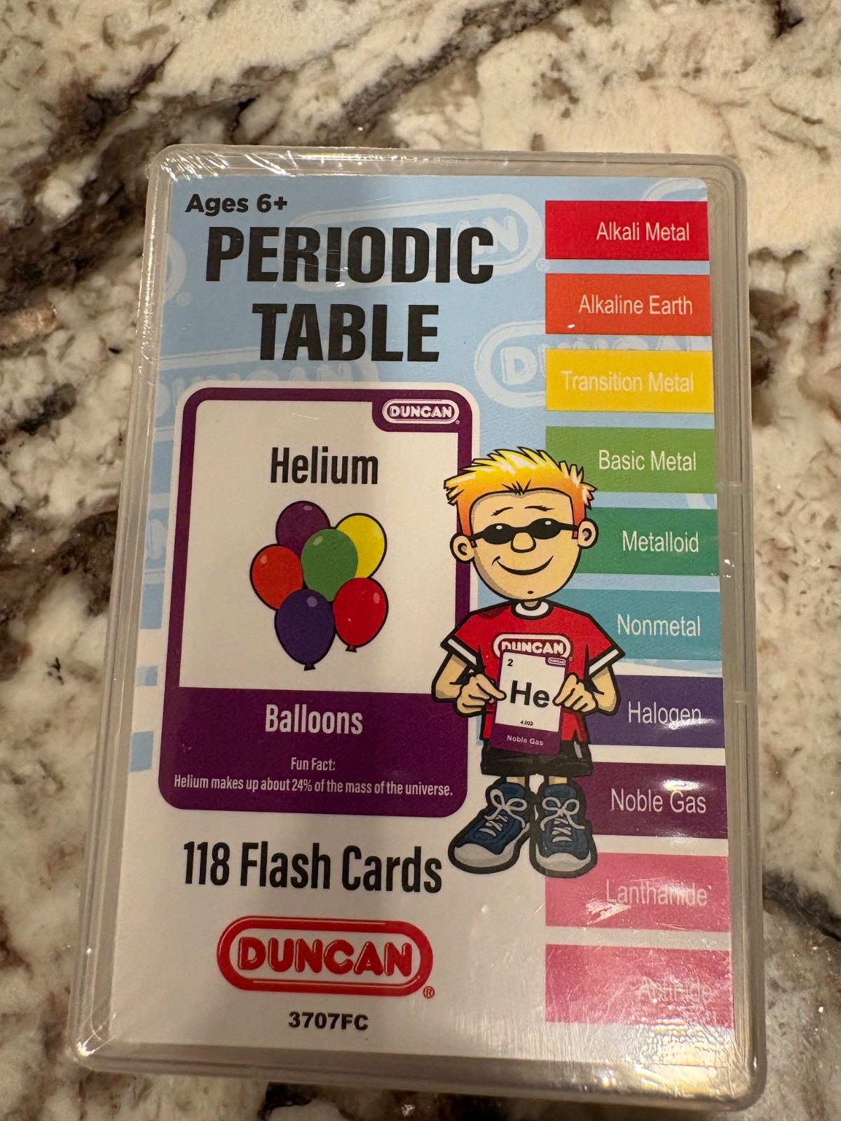 New Periodic Table Flash Cards Ages 6+ Duncan Toys Home School Supplies