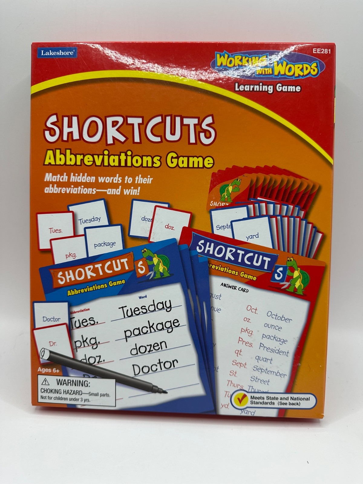 Lakeshore Working with Wordws Shortcuts Abbreviations Game EE281 COMPLETE