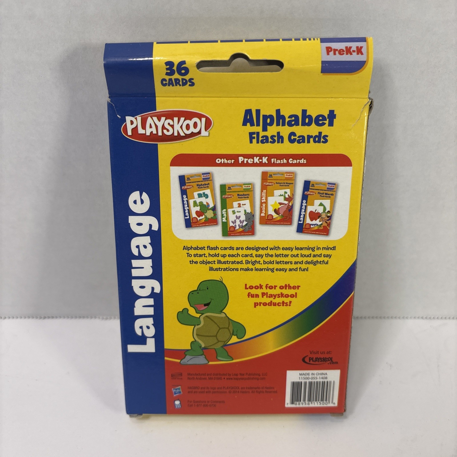 Playskool Flash Cards First Words PreK-K Language Skills 36 Cards
