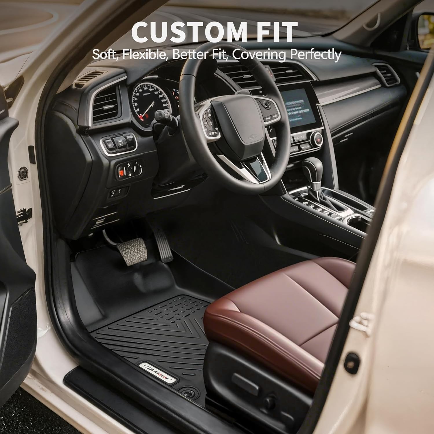 Floor Mats Fit for 2013-2018 Dodge Ram 1500/2500/3500 Crew Cab, 2019-2024 Ram ..