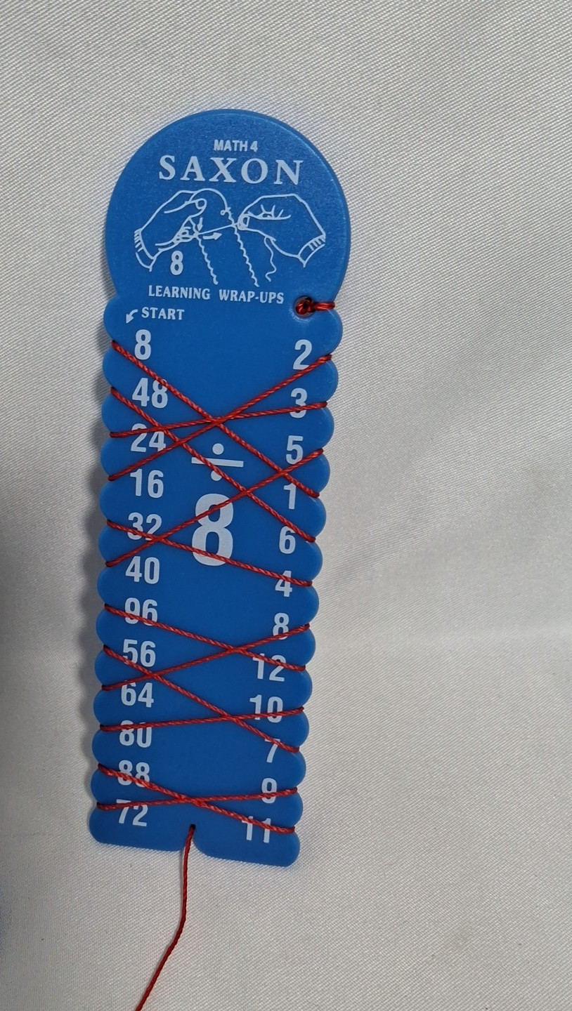 Saxon Math 4 Division Learning Wrap-Ups Keys, Blue, School Home, YOU CHOOSE