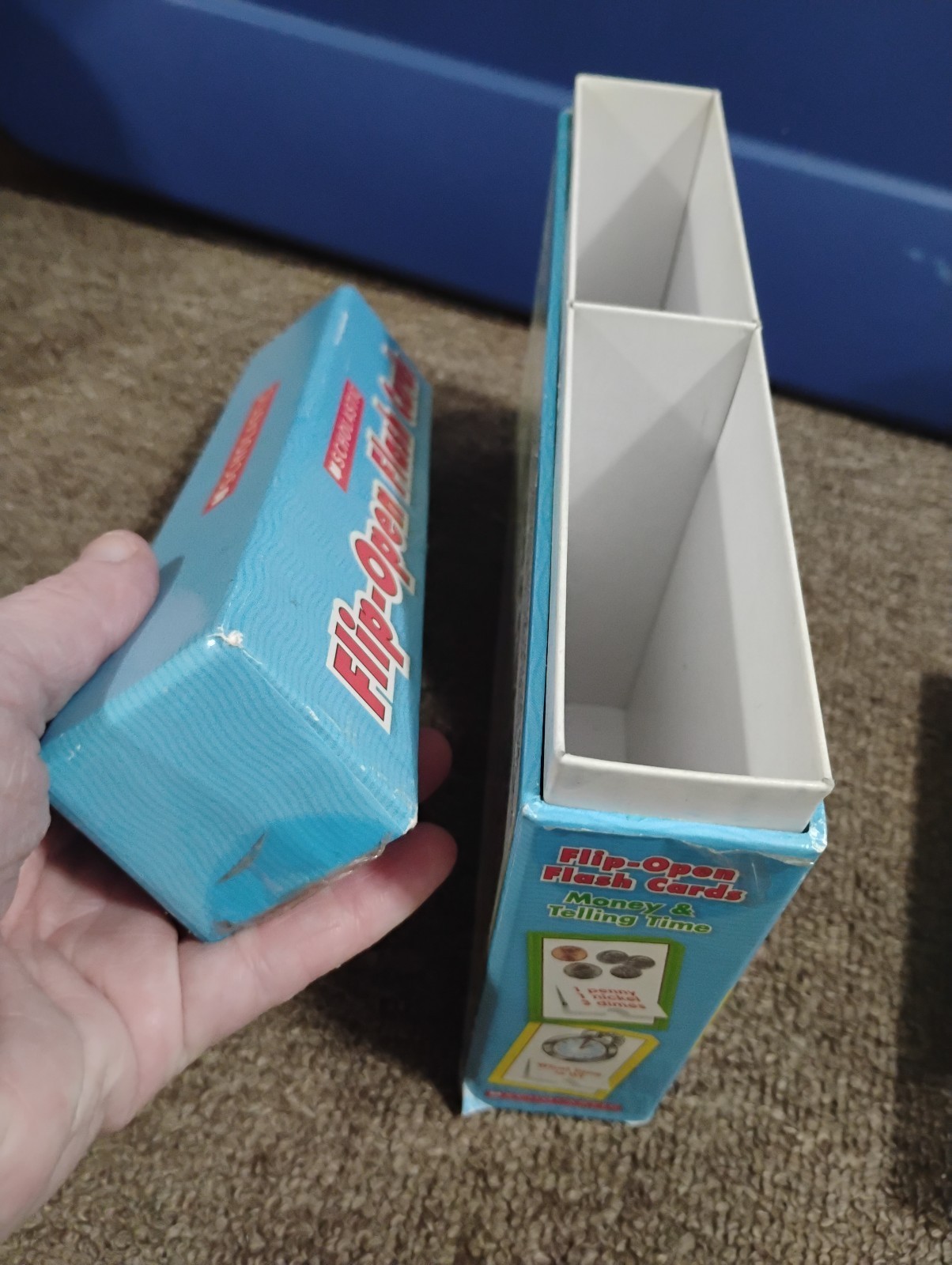 Scholastic Flip-Open Flash Cards Money & Telling Time COMPLETE