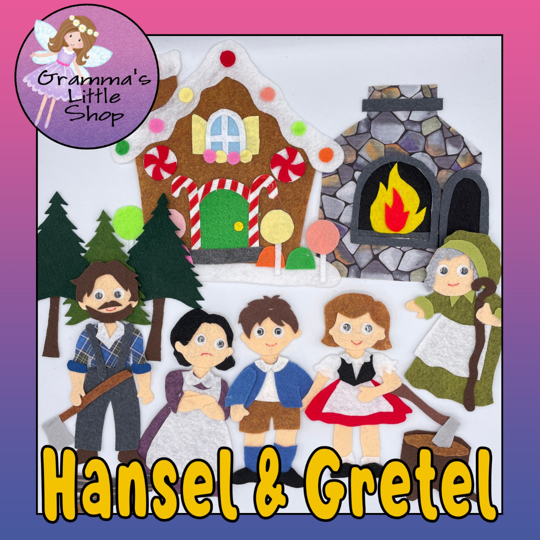 Hansel and Gretel Felt Pieces for Felt or Flannel Board Play