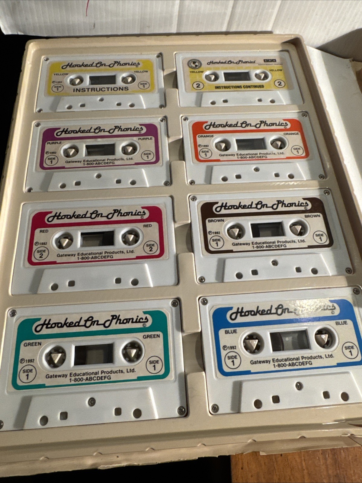 Hooked On Phonics Pre-School Primary Remedial Adult Cassette Tapes Books CardsZ