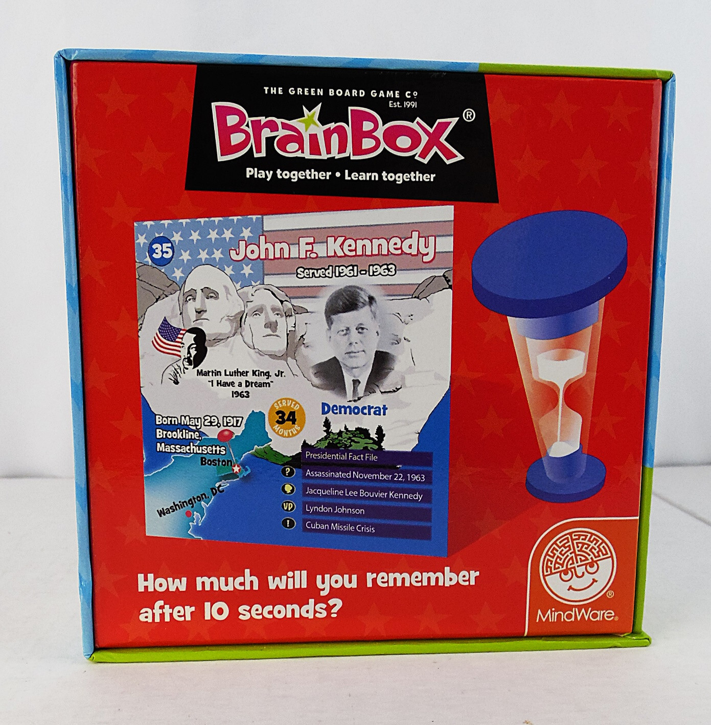 MindWare BrainBox – U.S. Presidents Brain Challenge Game – ages 8+