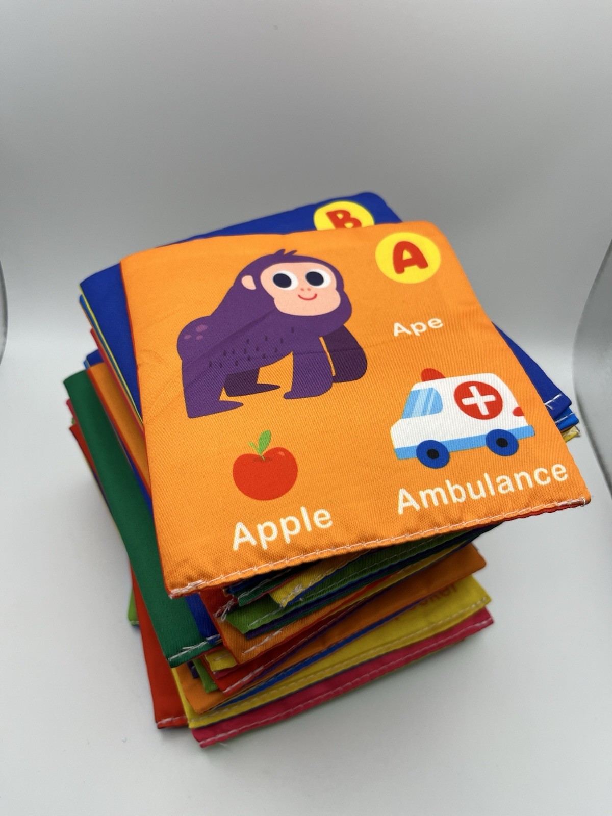Soft Alphabet Cards Washable Alphabet Flash Cards Early Educational Toy