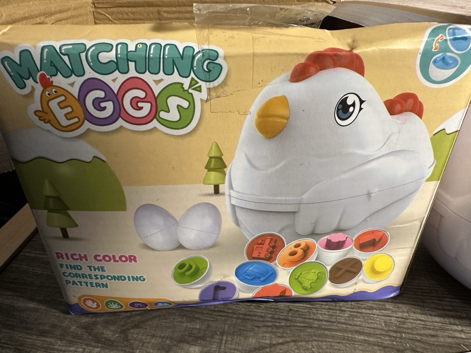 Matching Eggs Chick Container | Educational Preschool Game New In Box