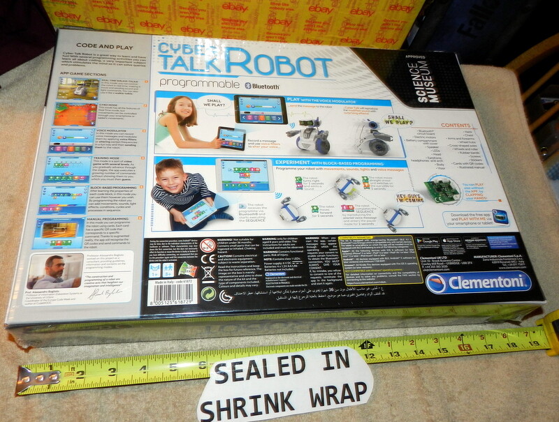 Cyber Talk Robot Programmable Talking Interactive Play Walkie Talkie Bluetooth