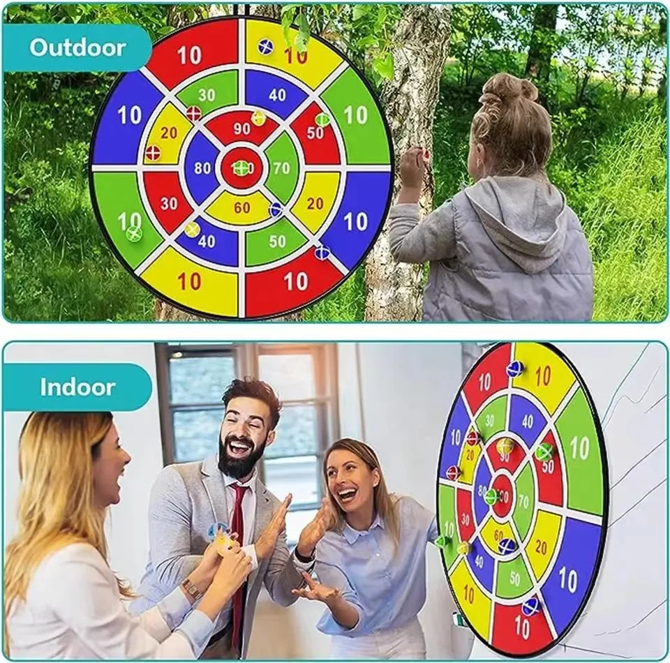 Children with sticky ball 74CM large dart board Family interactive game