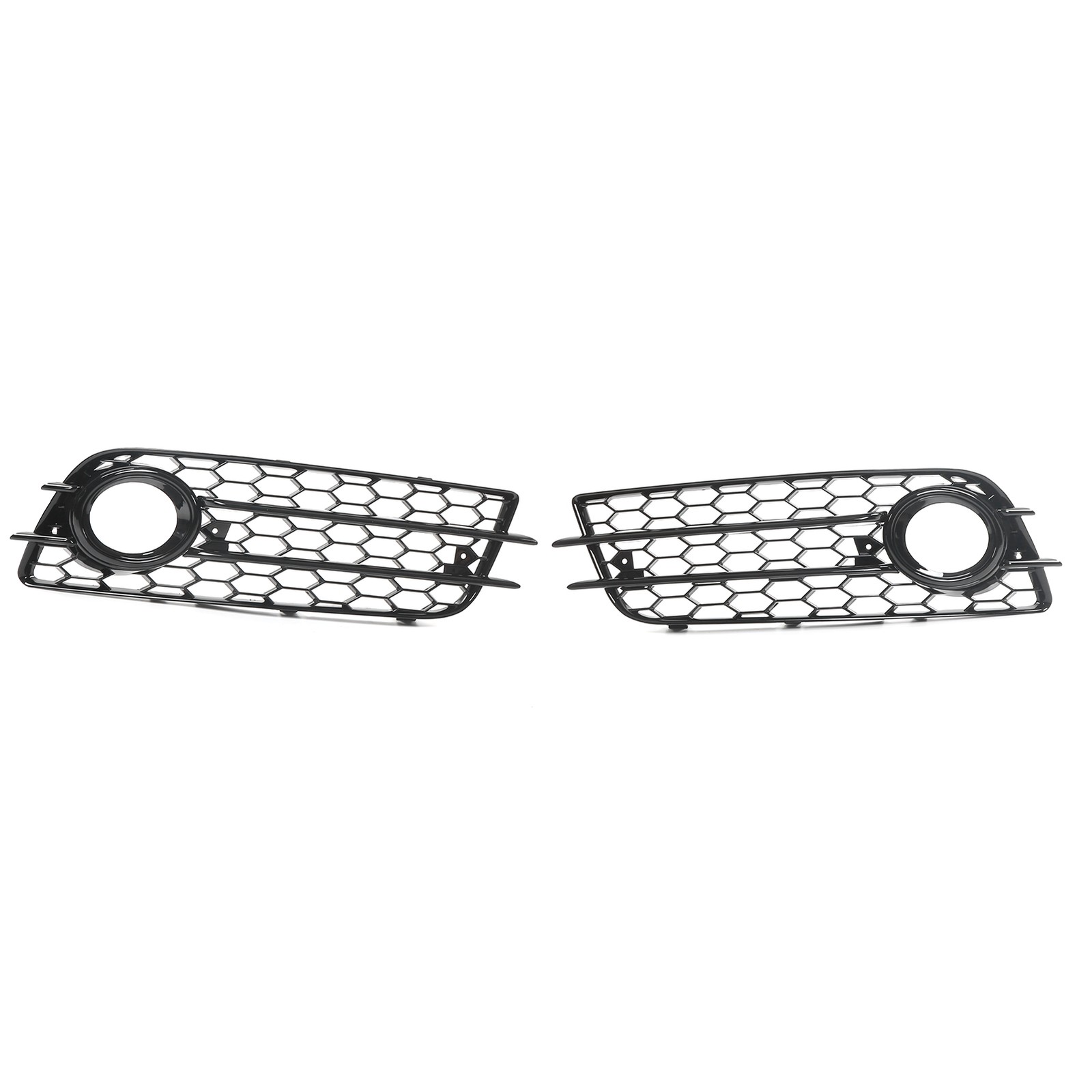 2 Pcs Bumper Fog Light Grille For B8 S4 Models 2008‑2012 OXQC
