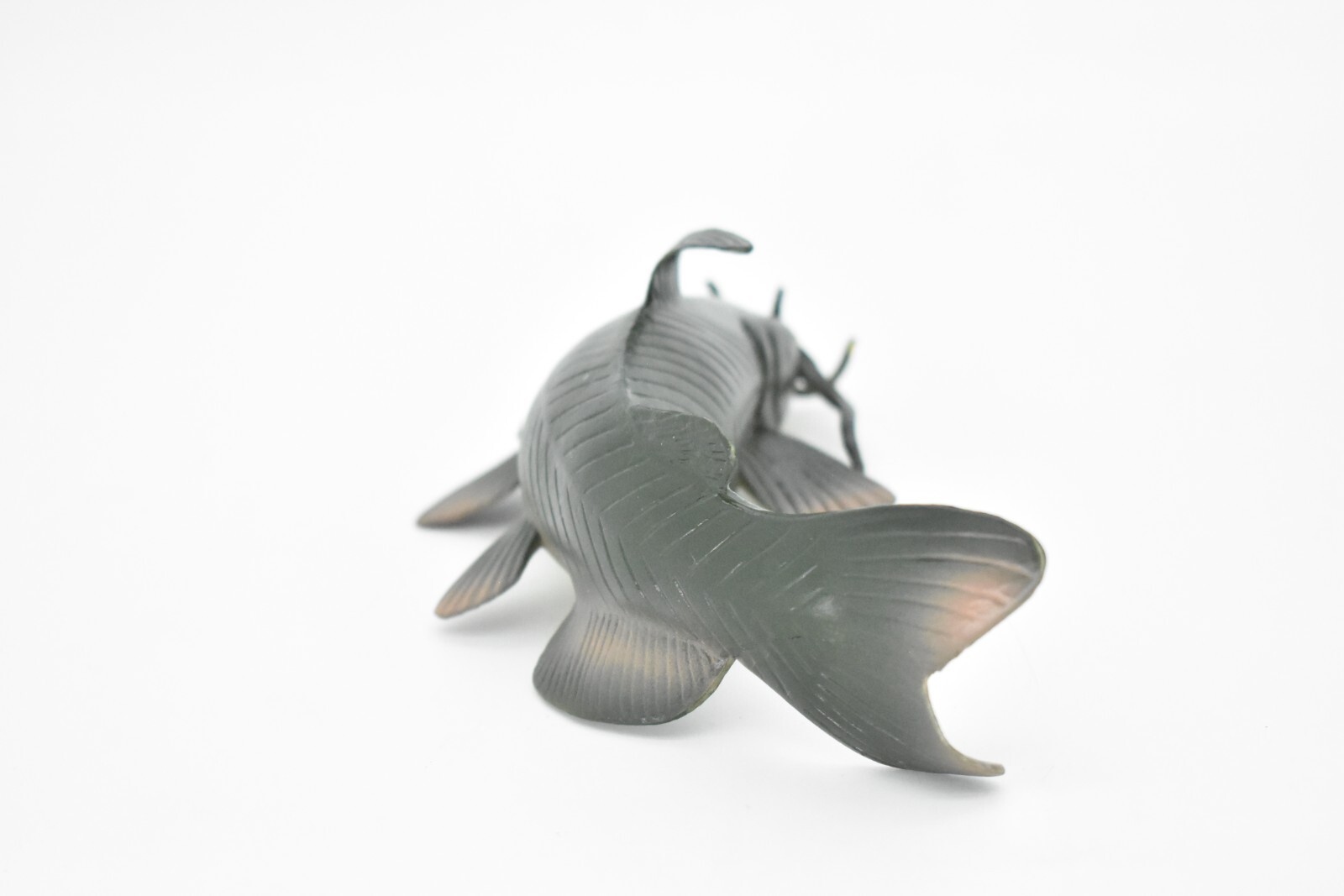 Catfish, Fish Toy, Bullhead, Model, Figure, Rubber Reproduction, Hand Painted 6″