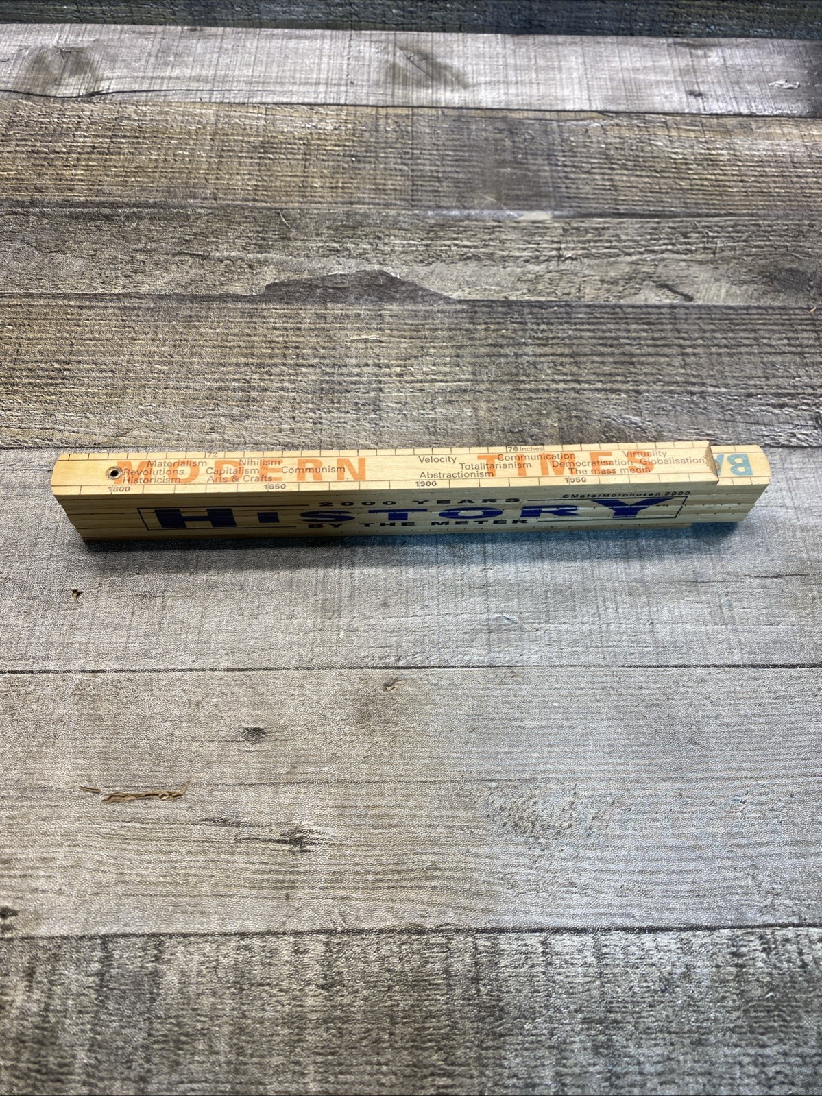 2000 Years By the Meter History Folding Ruler Metermorphosen Teaching Tool