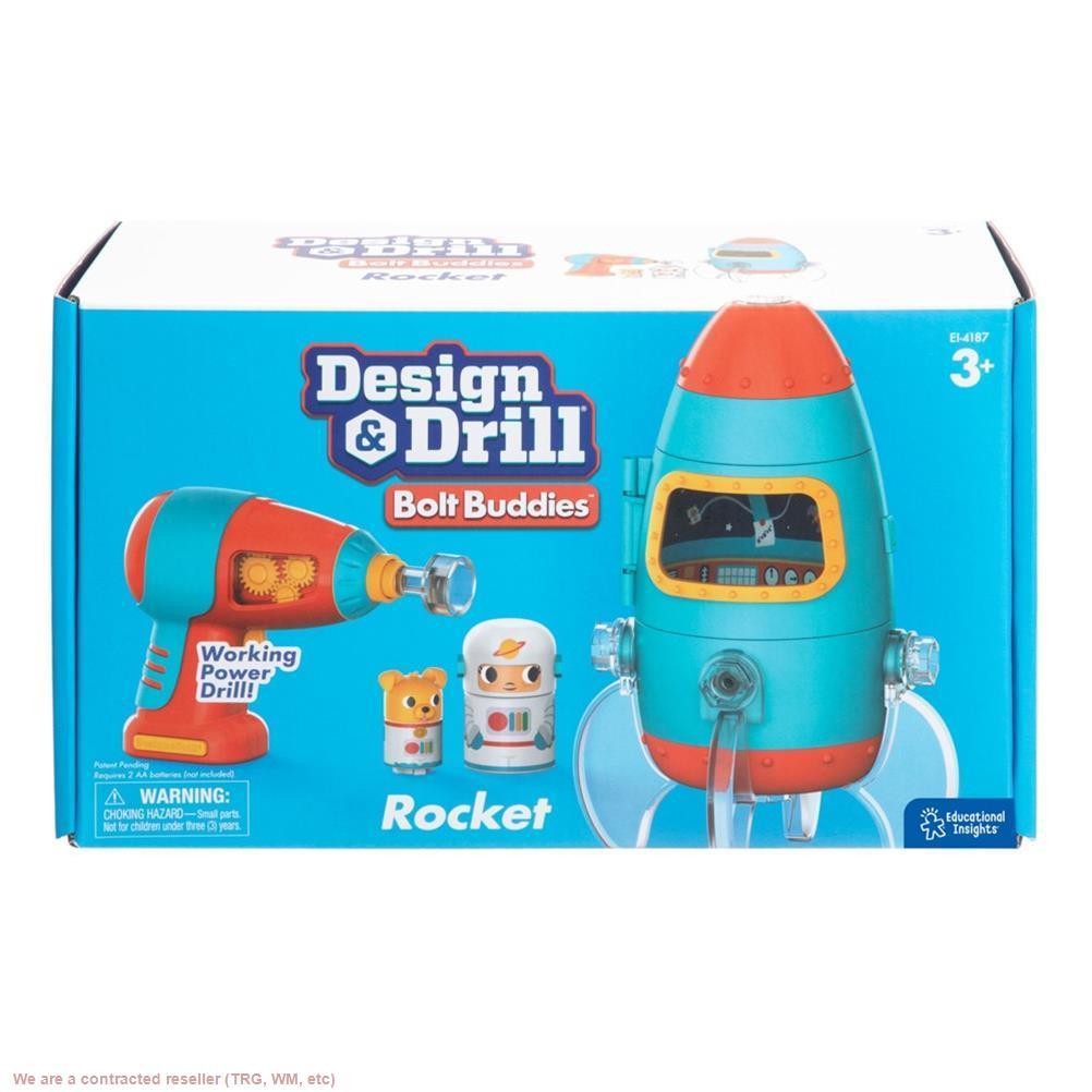 Educational Insights Design & Drill Bolt Buddies Rocket: Science Kit