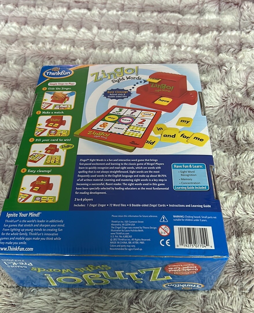 ThinkFun Zingo Sight Words Game – Award-Winning Educational Toy |